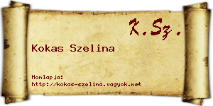 Kokas Szelina névjegykártya